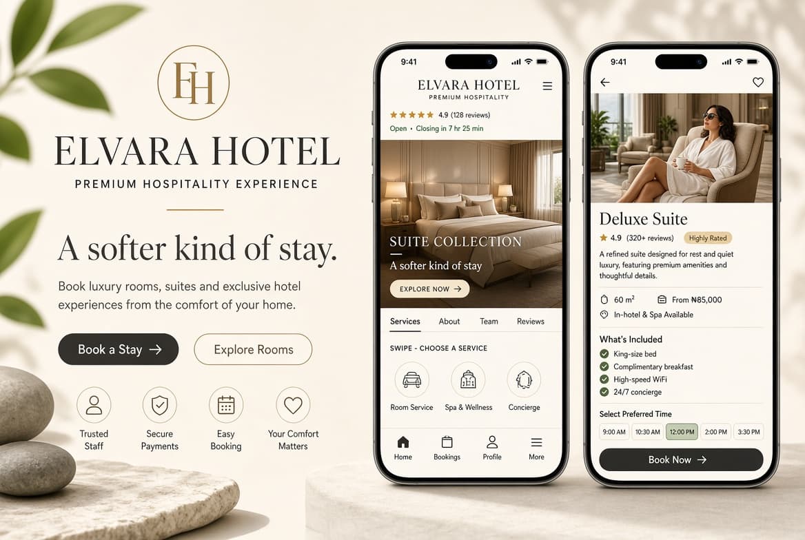 A hotel booking platform