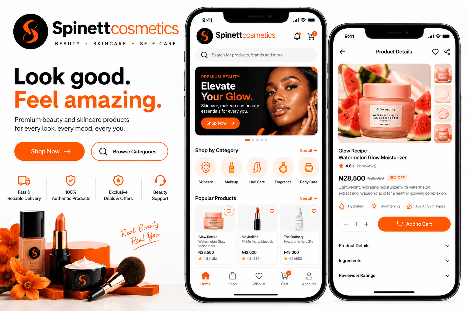 A cosmetics e-commerce platform